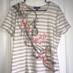 Karen Scott nautical top